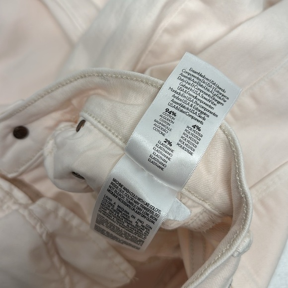 Mother Denim The Insider Flood High Rise Flare Jeans Ivory Play Date Size 27 - Picture 7 of 12